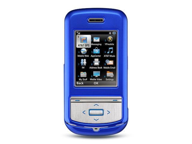 LG VX10/LG 710/LG Shine II Blue Crystal Rubberized Case