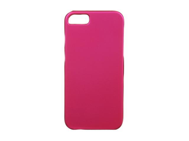 Luxmo Hot Pink Solid Rubberized Snap-on Case For iPhone 5 CRIP5HP