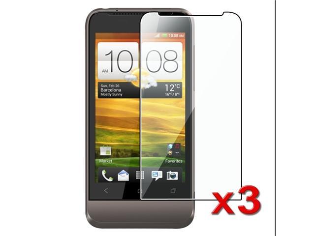 Insten 3 packs of Reusable Screen Protectors compatible with HTC One V