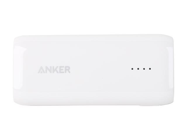 Anker Astro E1 5200 mAh Ultra Compact Portable Charger External Battery Power Bank with PowerIQ Technology for iPhone 6 Plus 5S 5C 5 4S, iPad Mini, Samsung Galaxy S6 S5, more Phones and Tablets (White