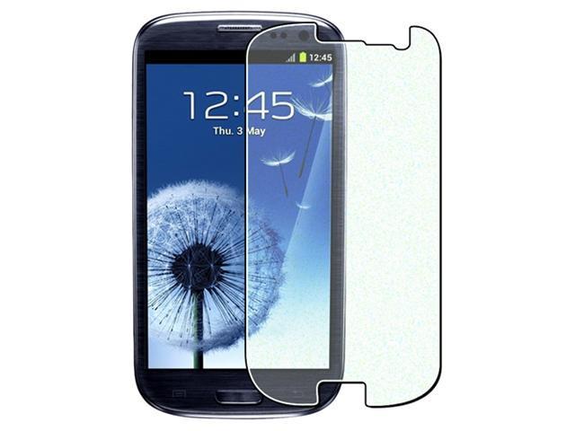 Insten Blue TPU Gel Silicone Skin Case Cover + Bling Film for Samsung Galaxy S3 III i9300