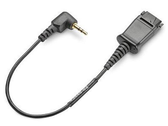 PLANTRONICS 61866-01 Gray Quick Disconnect to 2.5mm Cable Adapter
