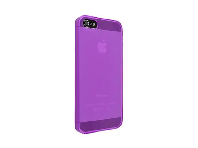 Insten Frost Clear Purple 1X TPU Case For iPhone 5 / 5S 712668
