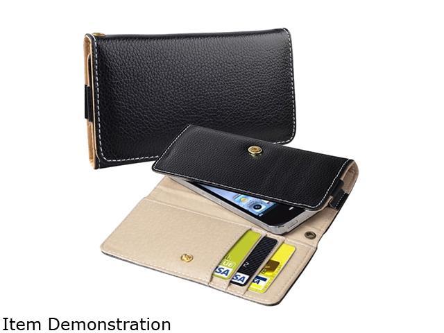 Insten Black Leather Wallet Case For iPhone 5 772042