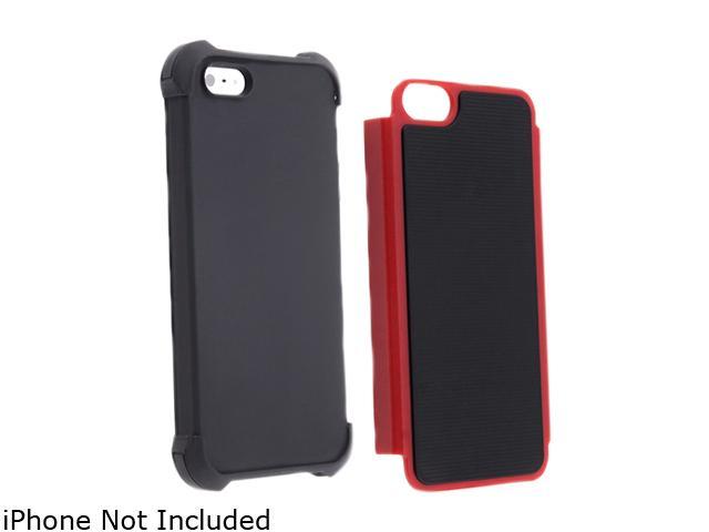 Insten Black Skin / Red Hard Hybrid Armor Case For iPhone 5 / 5S 806850