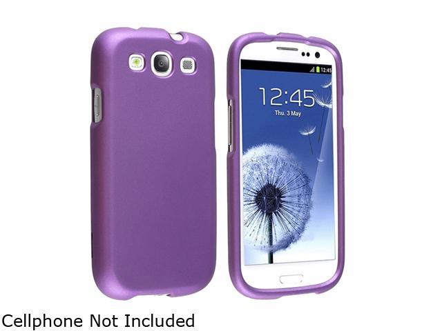 Insten Purple Snap-on Rubber Coated Case for Samsung Galaxy S3 719436