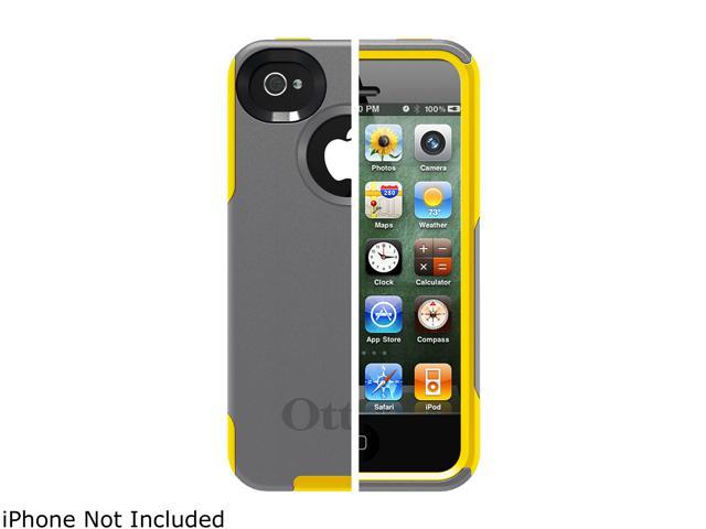 OtterBox Commuter Gunmetal Grey PC / Sun Yellow Slip Cover Case for iPhone 4/4S APL4-I4SUN-F3-E4OTR