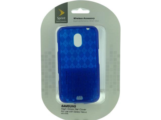 Aftermarket Blue Diamond Pattern Slider Skin For Samsung Galaxy Nexus i515 SAI515SSBL