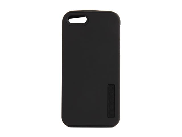 Incipio SILICRYLIC DualPro Obsidian Black / Obsidian Black Solid Hard Shell Case w/ Silicone Core for iPhone 5 / 5S IPH-815