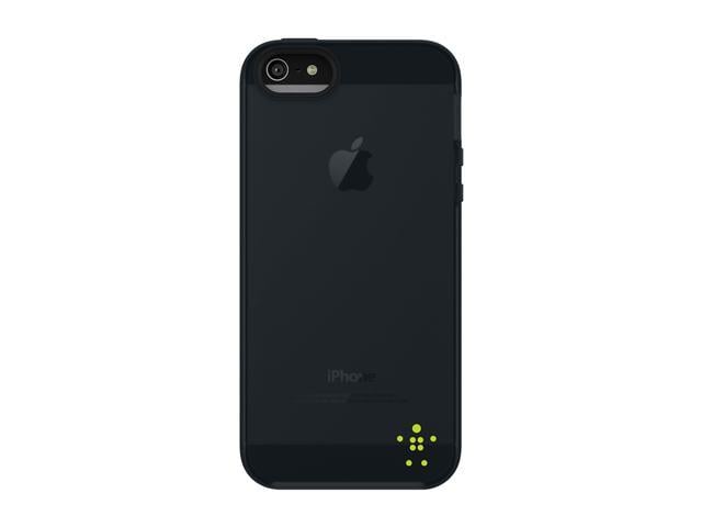 BELKIN Grip Candy Sheer Glow/Blacktop Solid Case for iPhone 5 / 5S F8W138ttC01