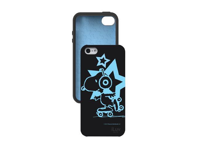 iLuv Snoopy Black Grow-In-The-Dark Case For iPhone 5 ICA7T381BLK
