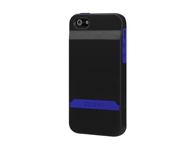 Incipio Stashback Obsidian Black / Ultraviolet Blue Case For iPhone 5 / 5S IPH-846