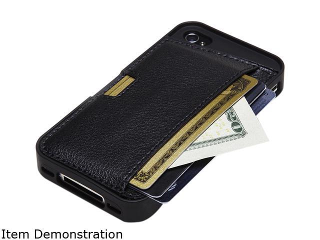 CM4 Q Card Wallet Case for iPhone 4S/4 - Black Onyx