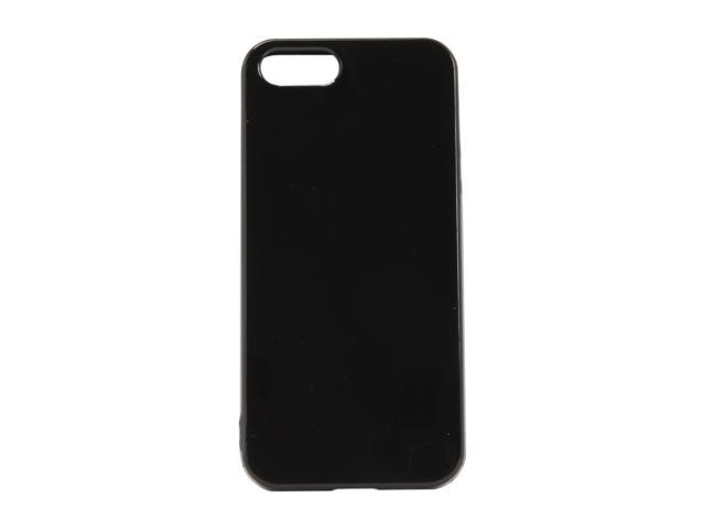 Amzer Soft Gel TPU Gloss Skin Fit Case Cover for Apple iPhone 5 - Black (Fits All Carriers)