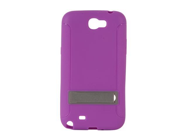 AMZER Purple TPU Skin Case w/ Kickstand For Samsung Galaxy Note II AMZ95208