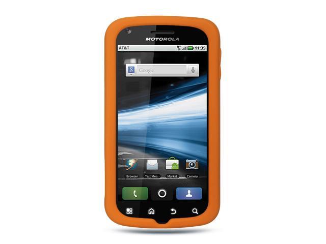Motorola Atrix MB860 Orange Silicone Skin Case
