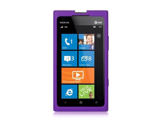 Nokia Lumia 900 Purple Silicone Skin Case