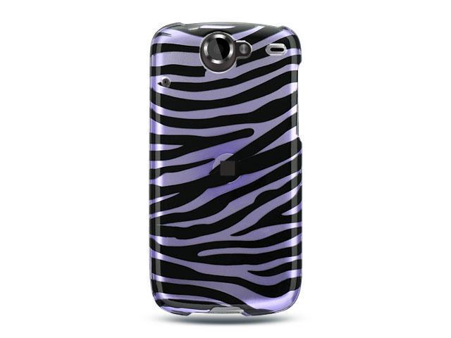 Google Nexus 1 Lavender with Black Zebra Design Crystal Case
