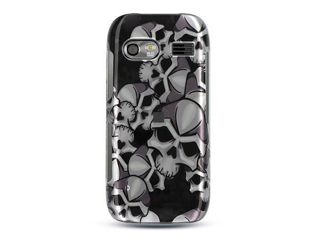LG Vu Plus Black Skull Design Crystal Case