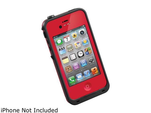 LifeProof Red Solid Case for iPhone 4 / 4S LPIPH4CS02RD - Newegg.com