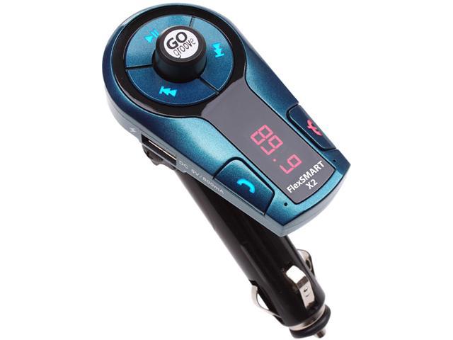 GOgroove FlexSMART X2 Mini Bluetooth FM Transmitter Car Kit with Hands-Free Calling, USB Charging & Music Controls - Works with Apple, HTC, Samsung and More Smartphones
