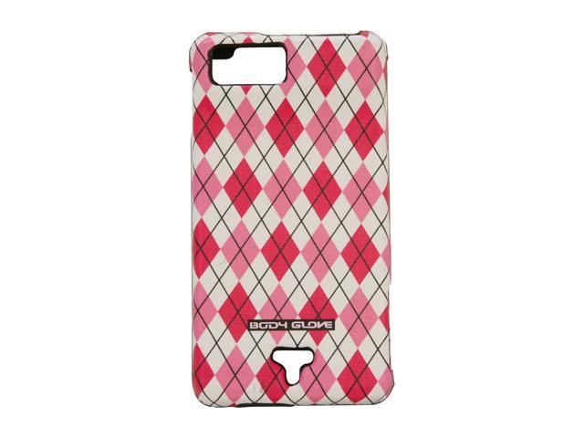 BODY GLOVE Argyle Clear/Pink Case For Motorola Droid X2 9219001