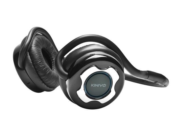 Kinivo BTH220 Silver / Black Bluetooth Stereo Headphone – Supports Wireless Music Streaming and Hands-Free Calling