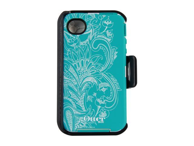 OtterBox Defender Teal / White Celestial Case For iPhone 4/4S 77-20407
