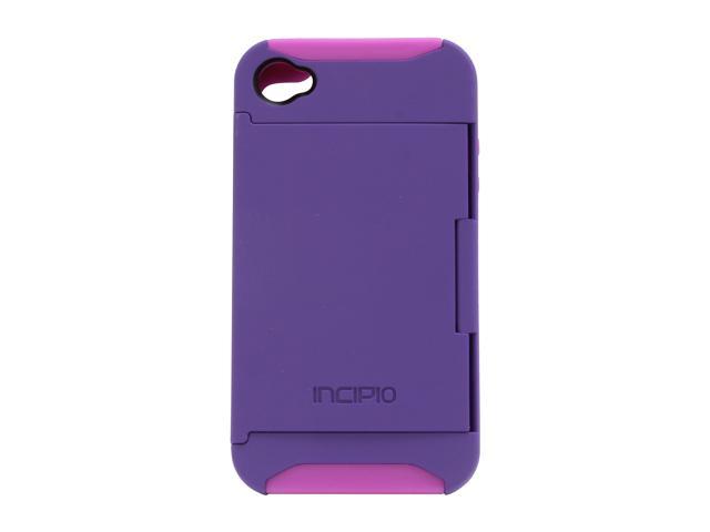 Incipio Purple Stowaway Credit Card Hard Shell Case For iPhone 4/4S IPH-679