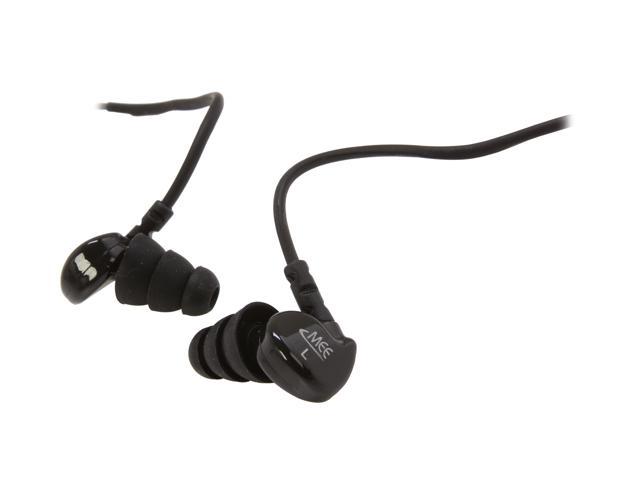 MEElectronics M6P Black Noise-Isolating Sports 3.5mm Sports Headset with Microphones (Bulk Packaging)