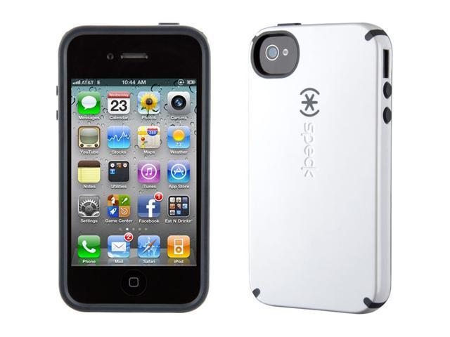 Speck Products CandyShell White / Charcoal Solid Case for iPhone 4 / 4S SPK-A0774
