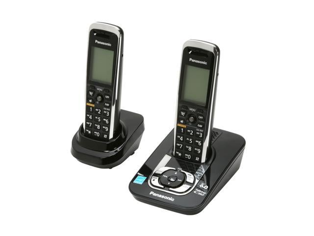 Panasonic KX-TG7432B 1.9 GHz Digital DECT 6.0 2X Handsets Cordless ...