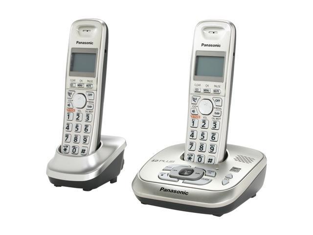 Panasonic KX-TG4022N 1.9 GHz Digital DECT 6.0 2X Handsets Cordless Phone Integrated Answering Machine
