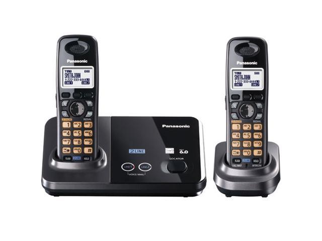 Panasonic KX-TG9322T 1.9 GHz Digital DECT 6.0 2X Handsets Cordless Phones