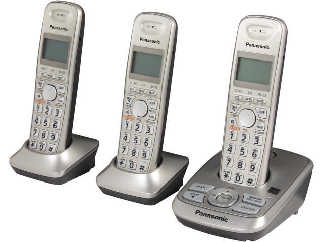 Panasonic KX-TG4223N 1.9 GHz DECT 6.0 3X Handsets Expandable Digital Cordless Answering System Integrated Answering Machine