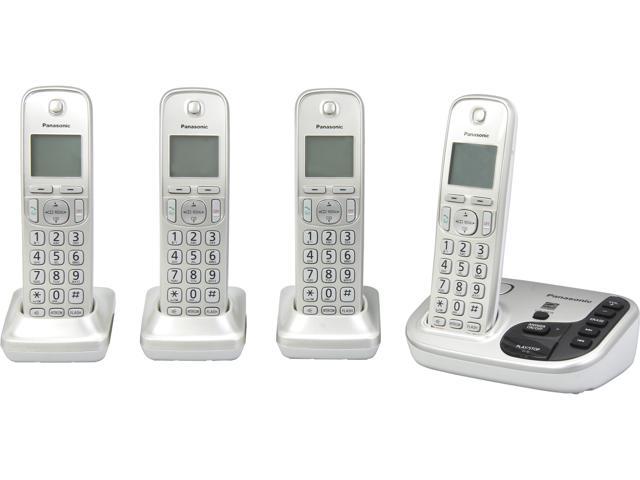 Expandable Cordless Phone with Talking Caller ID- 4 Handsets