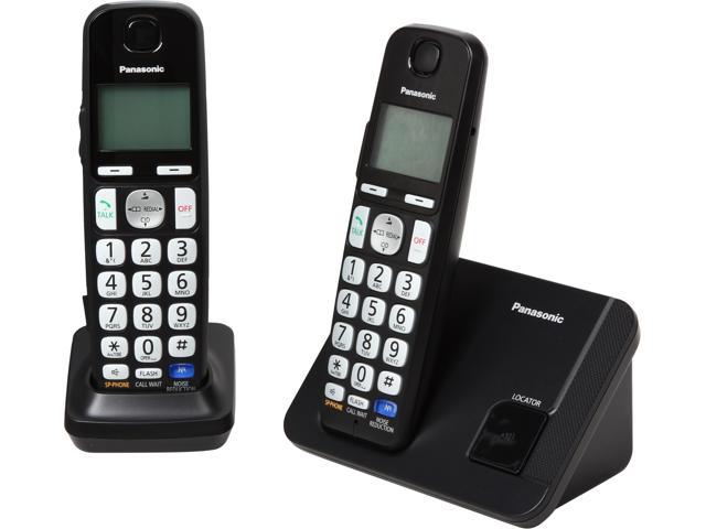 Panasonic KX-TGE212B 1.9 GHz DECT 6.0 Expandable Digital Cordless Answering System with 2 Handsets