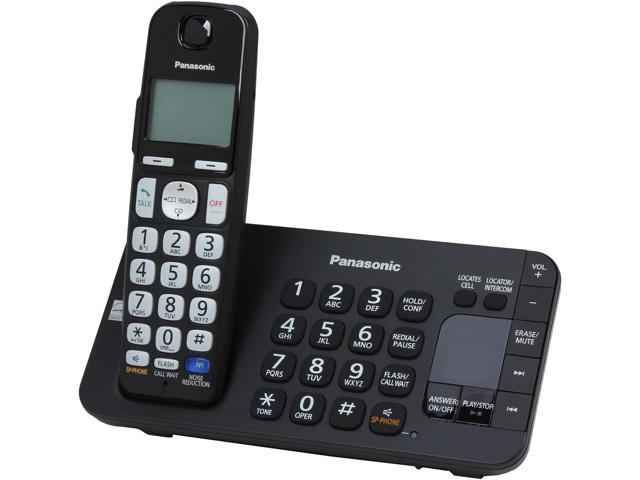 Panasonic KX-TGE240B 1.9 GHz DECT 6.0 1X Handsets Expandable Digital Cordless Answering System