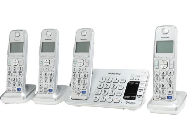 Link2Cell Bluetooth® Corldess Phone with Large Keypad- 4 Handsets