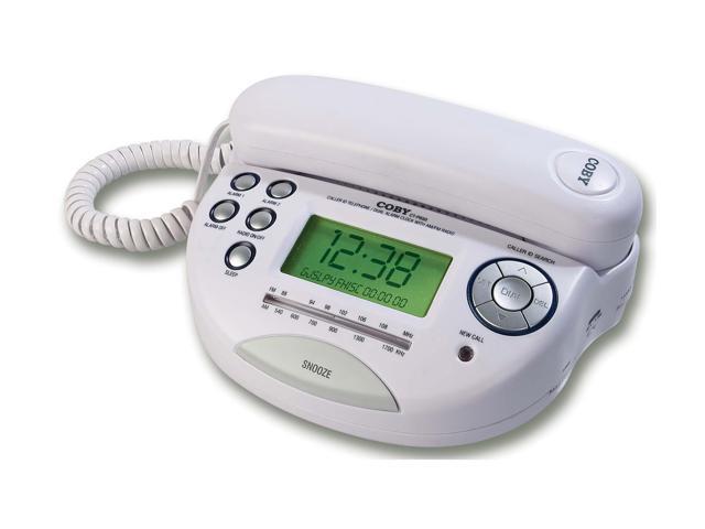 COBY CTP650W 1-line Operation corded phone