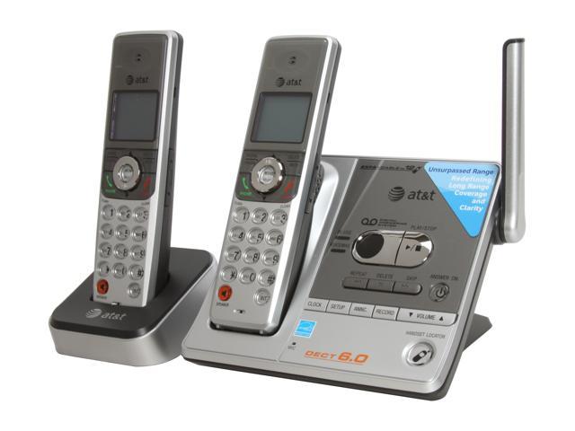 AT&T SL82218 1.9 GHz 2X Handsets DECT 6.0 Cordless Phone with Caller ID and ITAD