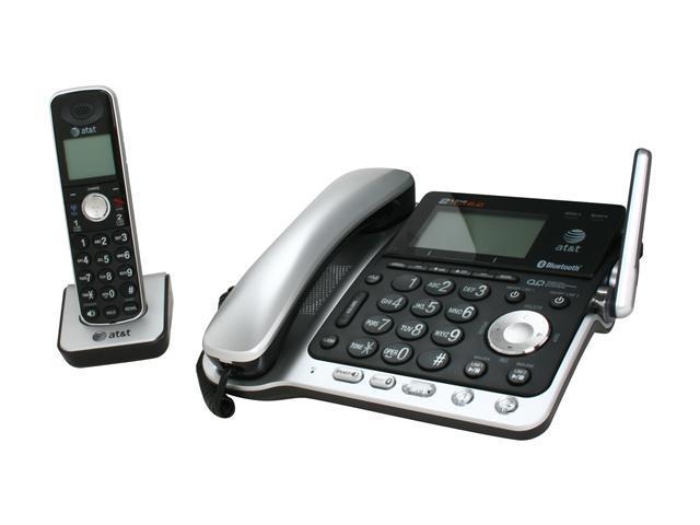 AT&T TL86109 DECT 6.0 Digital 2-Line Answering System Cordless Phones