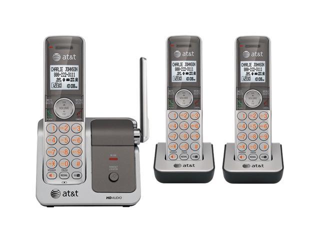 AT&T ATTCL81301 1.9 GHz Digital DECT 6.0 3X Handsets Cordless Phone with Push-to-talk Between Handsets
