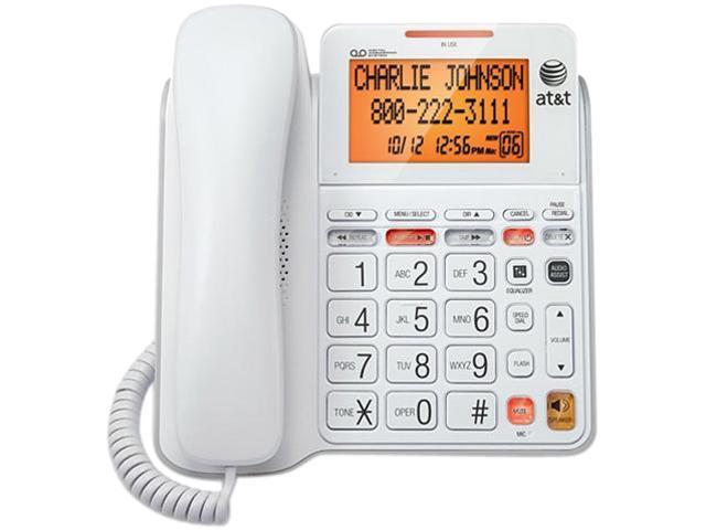 AT/&T ML17939 2-Line Corded Telephone with Digital Answering System and Caller ID//Call Waiting Black//Silver