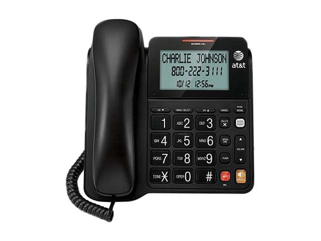 AT&T CL2940 Corded Speakerphone with Display - BLACK - Newegg.com