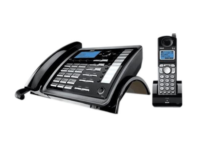 RCA 25255RE2 1X Handsets 2 Line Corded/Cordless Expandable Speakerphone Integrated Answering Machine