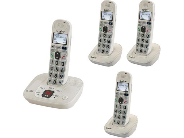 Clarity KIT D712 3 HS DECT 6.0 4X Handsets D712 W/ 3 Additional handset Integrated Answering Machine