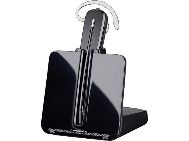 Poly - CS540 Wireless DECT Headset (Plantronics) - Single Ear (Mono) Convertible (3 wearing styles) - Connects to Desk Phone - Noise Canceling Microphone