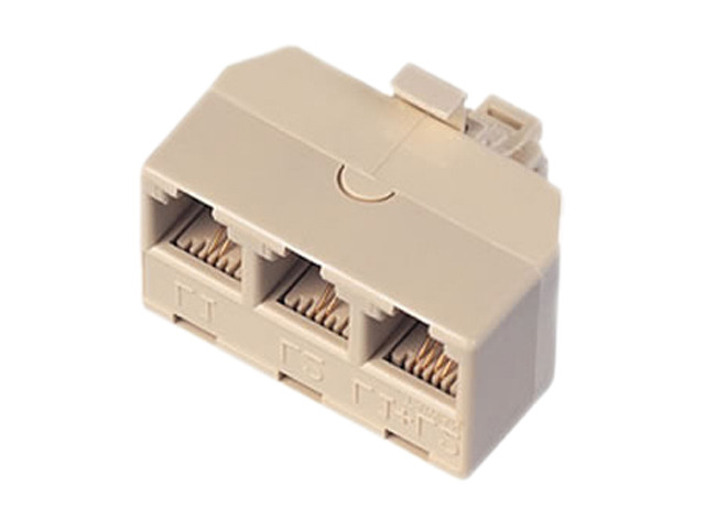 AT&T 89-0075-00 Triplex Adapter Ivory - Newegg.com