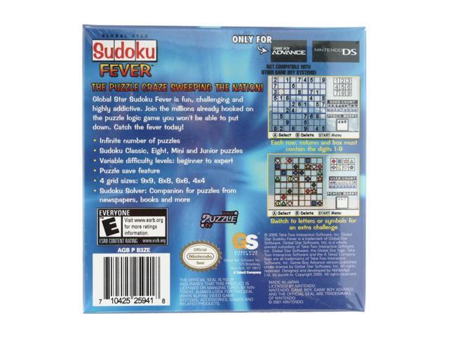 Sudoku Fever GameBoy Advance Game GLOBALSTAR Newegg